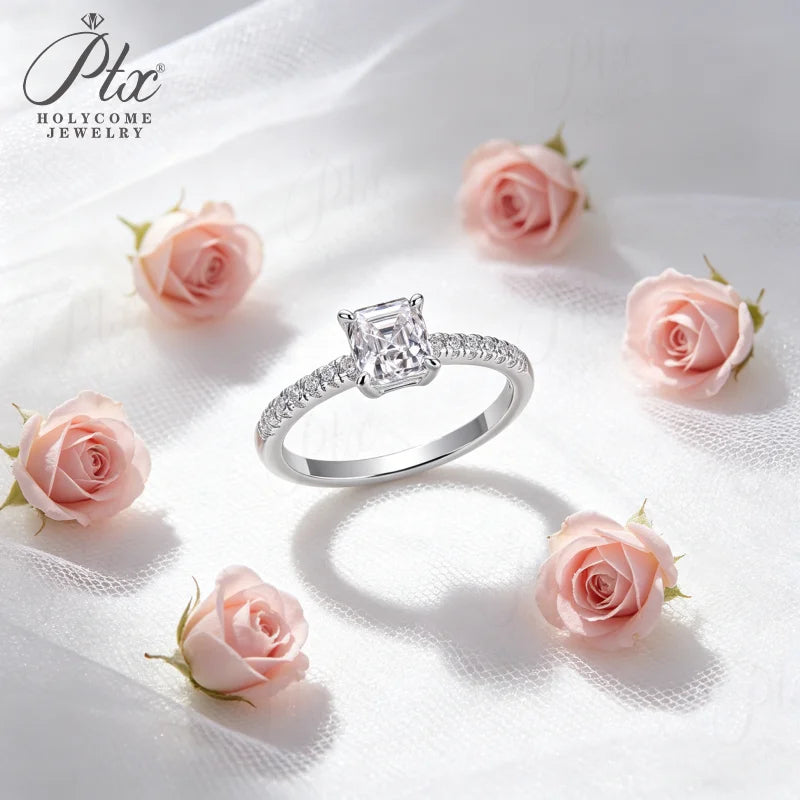 sleek modern diamond solitaire ring